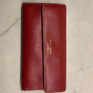 Red Kate spade wallet